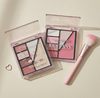 Paleta 3 em 1 Sombra,Contorno e Iluminador Hello Mini (kit com as últimas 2 peças)
