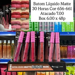 Batom Líquido 30 Horas Cor 656 ao 661 Max Love