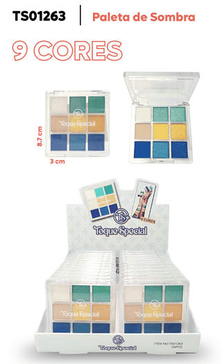 Paleta de Sombras 9 Cores Toque Special