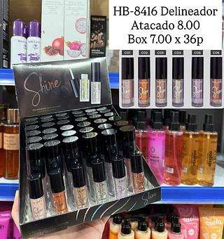 Delineador Com Glitter Shine Ruby Rose