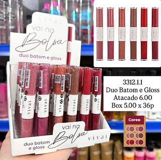 Duo Batom e Gloss Vivai