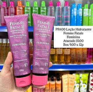 Loção Hidratante Femme Fatale Feminina Poran