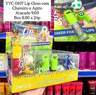Lip Gloss com Chaveiro e Apito Yoyo Maquiamor
