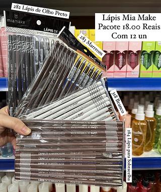 Lápis de Olho Pacote com 12 Mia Make