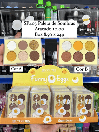 Paleta de Sombras Funny Eggs Sp Colors (somente avulso)