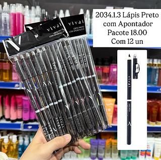 Lápis Preto com Apontador Pacote com 12 Vivai