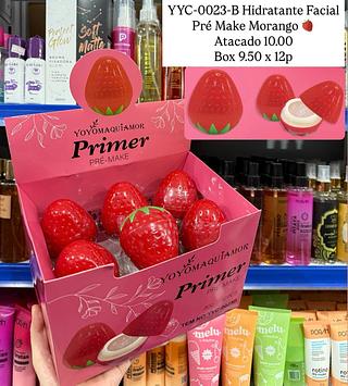 Primer Hidratante Facial Pré- Make Morango Yoyo Maquiamor