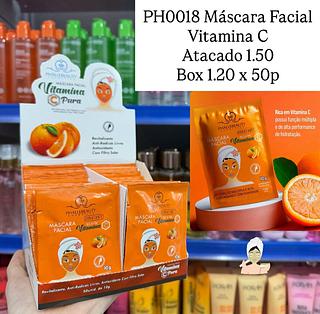 Máscara Facial Vitamina C Phállebeauty