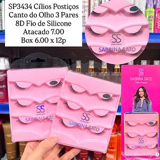 Cílios Postiços Canto do Olho 3 Pares Sabrina Sato F027