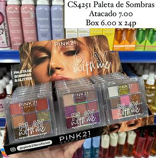 Paleta de Sombras Play With Me Pink 21