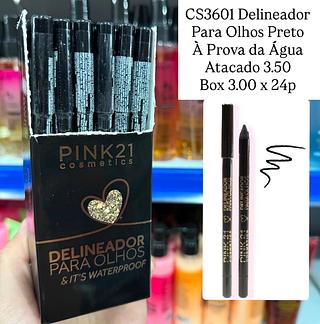 Lápis Para Olhos Preto Pink 21