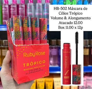 Máscara de Cílios Trópico Volume & Alongamento Ruby Rose