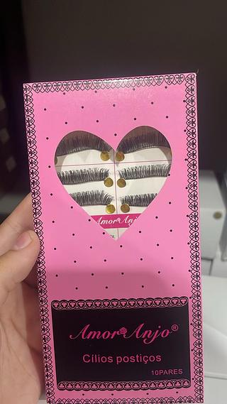 Cílios Postiços 10 Pares Amor Anjo