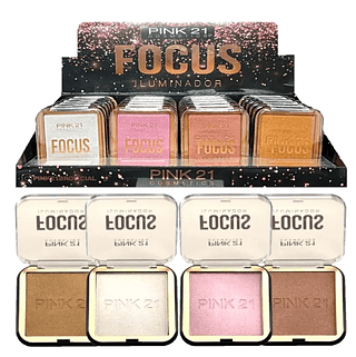 Iluminador Brilho Radiante Focus Pink 21 ( Validade 03 / 2026 )