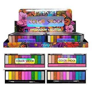Paleta de Sombra e Glitter Color Shock (somente avulso)