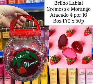 Brilho Labial Cremoso de Morango Yvis Beauty