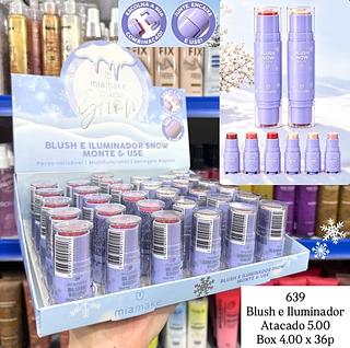Blush e Iluminador Monte e Use Mow Mia Make