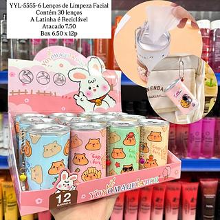 Lenços de Limpeza Facial com Chaveiro Yoyo Maquiamor