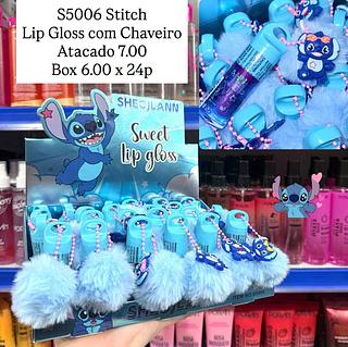Lip Gloss Stitch com Chaveiro Shecjlann