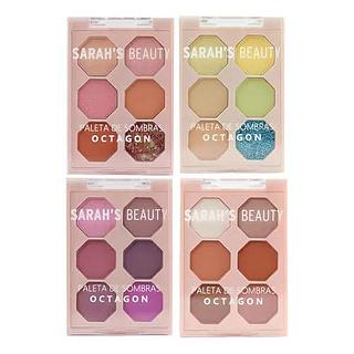 Paleta de Sombras com 6 Cores Octagon Sarah´s Beauty (somente avulso)