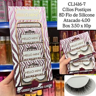 Cílios Postiços 8D Fio de Silicone Hello Mini