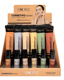 Corretivo Líquido Multiuso Corrige e Camufla Femme Paris