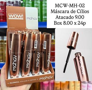 Máscara de Cílios Alonga Volume e Define WOW Mahav