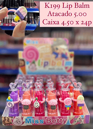 Lip Balm com Anel Miss Betty (somente avulso)