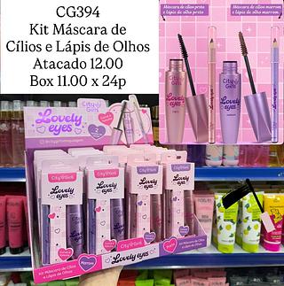 Kit Máscara de Cílios e Lápis de Olhos Lovely Eyes City Girls