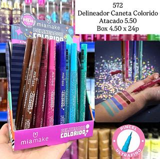 Delineador Caneta Colorido Mia Make