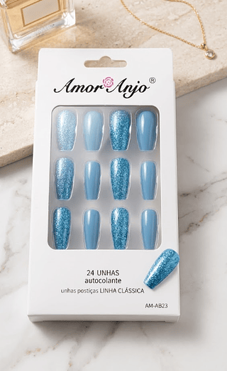 Unhas Postiças Autocolante Amor Anjo (somente avulso)