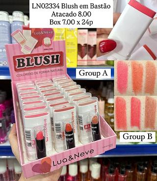 Blush em Bastão Grupo A Lua e Neve