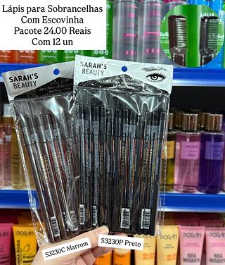 Lápis Para Sobrancelhas com Escovinha Natural Tone Sara's Beauty