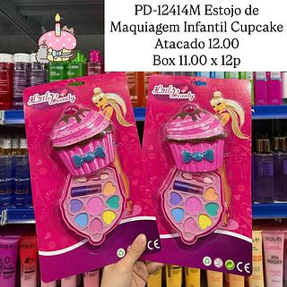 Estojo de Maquiagem Infantil Cupcake Little Beauty