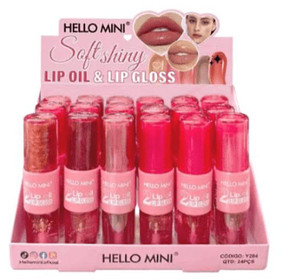 Lip Gloss 2 em 1 Hello Mini