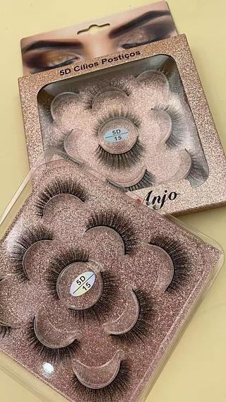 Cílios Postiços 5D 5 Pares Amor Anjo