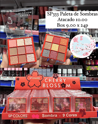 Paleta de Sombras Cherry Blossom Sp Colors (somente avulso)