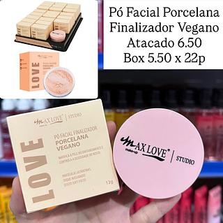 Pó Facial Porcelana Finalizador Vegano Max Love