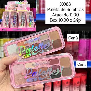 Paleta 3 em 1 Sombra, Iluminador e Contorno Hello Mini
