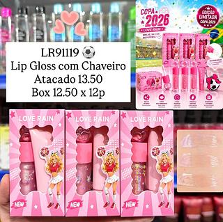 Lip Gloss com Chaveiro Lové Rain
