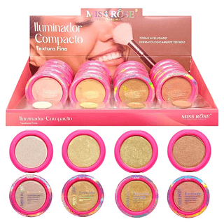 Iluminador Compacto Textura Fina Miss Rôse ( Validade 09 / 2026 )