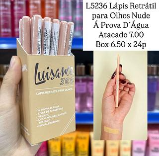 Lápis Retrátil Para Olhos Nude Claro Á Prova D´Água Luisance