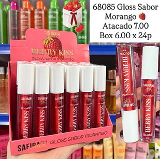 Lip Gloss Berry Kiss Morango Safira