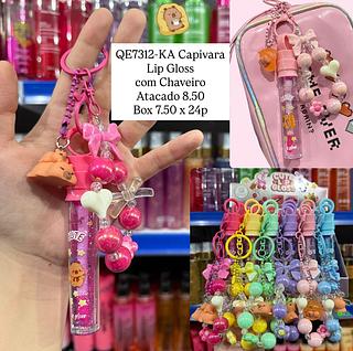 Lip Gloss com Chaveiro Capivara Qearlya (sem o chaveiro)