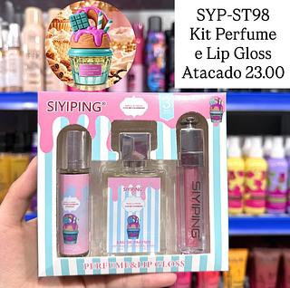 Kit Perfume e Lip Gloss Siyiping