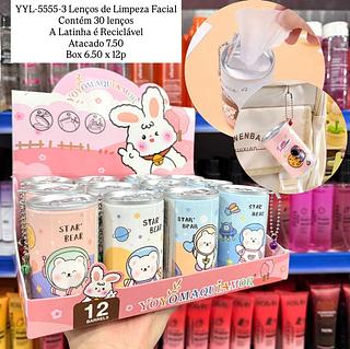 Lenços de Limpeza Facial com Chaveiro Yoyo Maquiamor