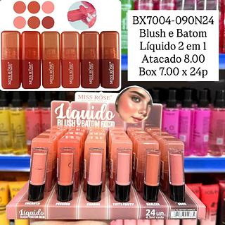 Blush e Batom Líquido 2 em 1 Miss Rôse