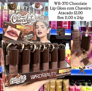 Lip Gloss com Chaveiro Chocalate Wardabeayty