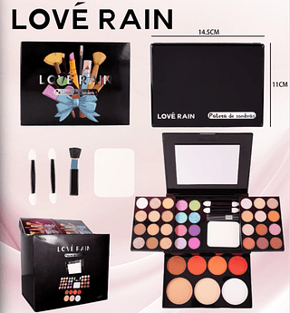 Kit de Maquiagem Lové Rain