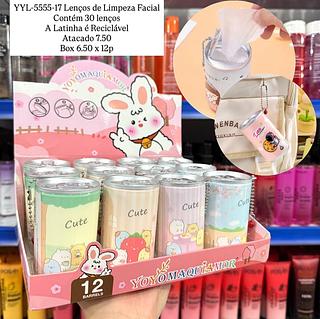 Lenços de Limpeza Facial com Chaveiro Yoyo Maquiamor